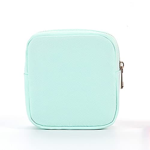 Travel Toddler Car Seat Travel Travel Cosmetic Bag Storage Bag Fashion Simple Solid Color Nylon Wash Bag Large Capacity Tech Organizer Travel (Mint Green, One Size) — view 3