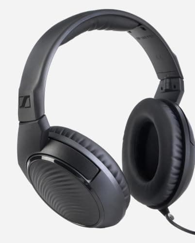 Sennheiser Professional HD 200 PRO Closed-Back Around-Ear DJ and Monitoring Headphones - 2M Single-Sided Cable and 1-4 inches Stereo Jack Adaptor Included - Black (507182) — view 2