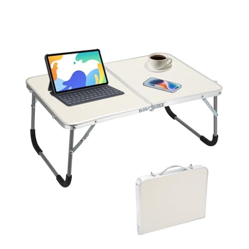 BSDLZCH Portable Folding Camping Table, Patterned White