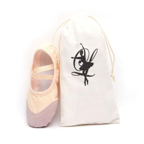 BIUDECO 5pcs Canvas Ballet Shoe Storage Bags Drawstring Design Lightweight Odor-Free Dance Shoe Carrying Bags for Boys and Girls Travel Organiser — view 4