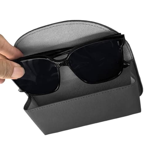Visor Glasses Holder, Auto Magnetic Sunglass Storage Clip, 5.91x3.35in Spill Proof Car Visor Mount, Secure Eyewear Organizer for Truck, Vehicle Travel, Road Trips, Daily Commute