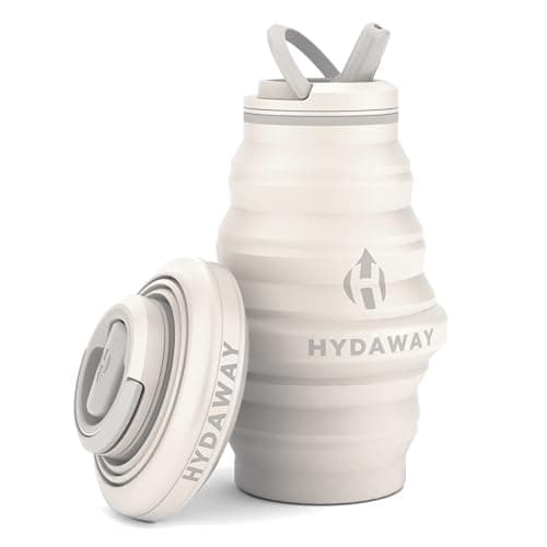 HYDAWAY Hydration Travel Pack - 17oz Collapsible Water Bottle with Flip-Top Lid and Protective Travel Case - BPA-Free, Leak-Resistant, and TSA-Friendly for Commuting, Hiking, and Traveling — view 2