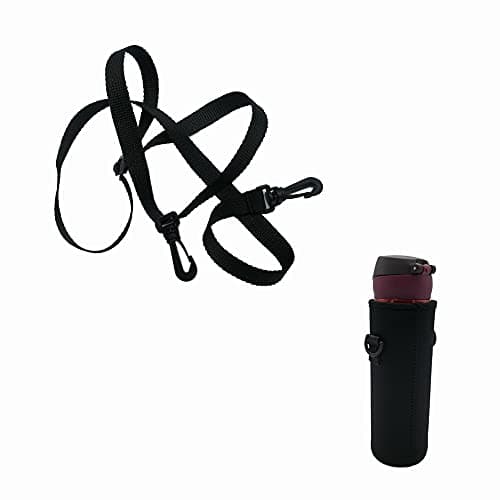 Xzhixiao Pouch Neoprene Carrier Cover Bag with Shoulder Strap, Water Bottle Holder for Daily Walking Hiking and Other Outdoor Activities (750ml) — view 5