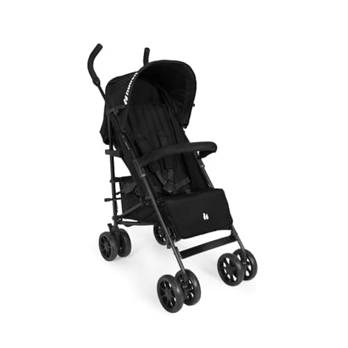 Hauck Fold N Care, Black - Lightweight Umbrella Pushchair with Raincover from 6 Months to 22 kg, Lie Flat, Compact Fold, Sun Canopy UPF 50+, EVA Wheels, Large Basket, Travel Stroller — view 4