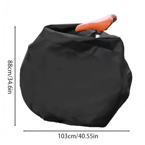 Folding Bicycle Carry Bag - Robust Oxford Fabric Protector, Waterproof Bike Transport Bag for 16-22 Inch Cycles, S/L Size Options, Travel Gear | Shipping Case for Camping & Short Trip — view 6