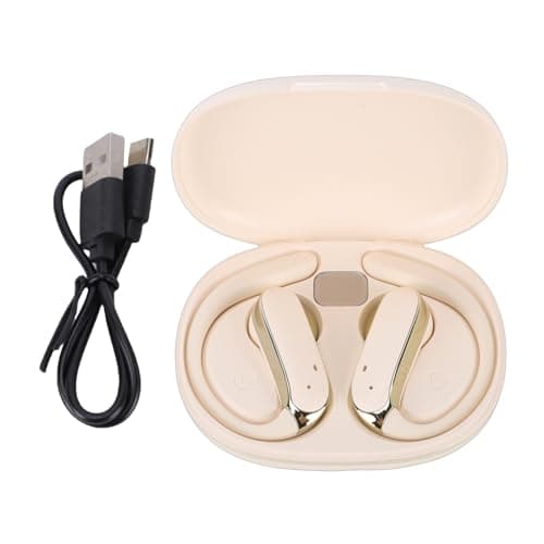 MAJONMMERD Wireless Clip On Earbuds, IP54 (Gold) — view 6