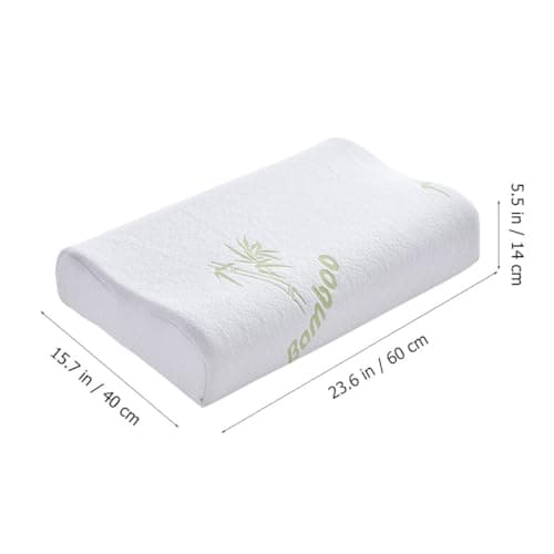 Neck Pillow Cover for Adults, Breathable Fibre White Ergonomic — view 2