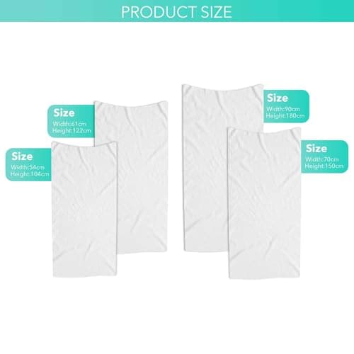Print Maniacs Personalised Hubby and Wifey Beach Towel Custom Name Microfibre Towel Large Quick Dry Lightweight Travel Towel Honeymoon Holiday Pool Gym Spa Towels Couple Gift — view 2