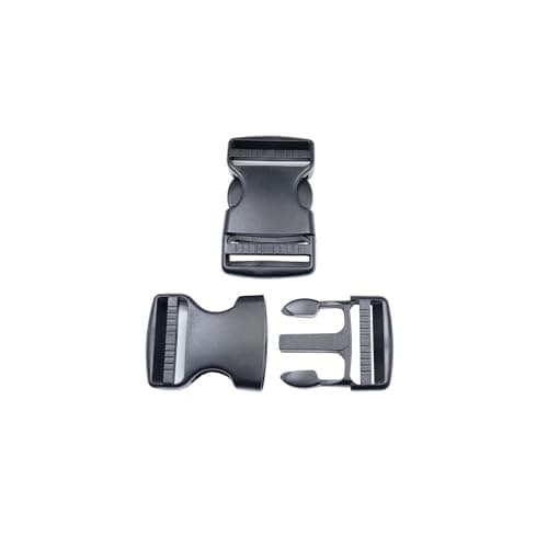 Ahijklmn Plastic Side Release Buckle Clips 38mm Heavy Duty Plastic Rucksack Replacement Snap Buckle Clips Clasp for Backpack Strap (38mm - 2 sets)