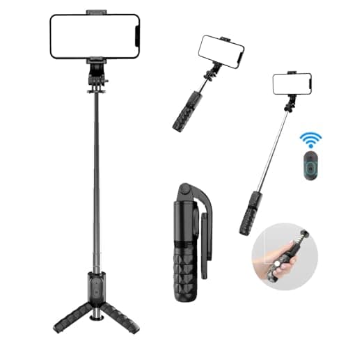 Selfie Stick Tripod for iPhone 18 & 17 Series with Wireless Remote — view 2
