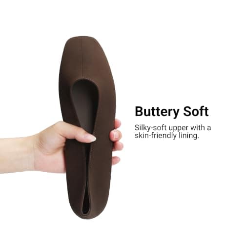 DREAM PAIRS Women's Ballet Mary Jane Flats,Brown,6.5 — view 4