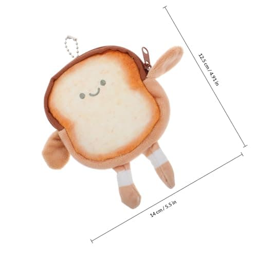 Cartoon Toast Coin Purse Adorable Fabric Pouch for Boys and Girls — view 2