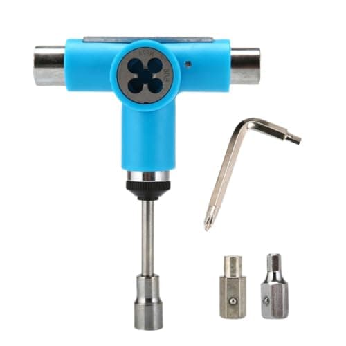 HEANUJJ Skateboard Tool Metal T-tool for Longboards Mini Skateboards Blue
