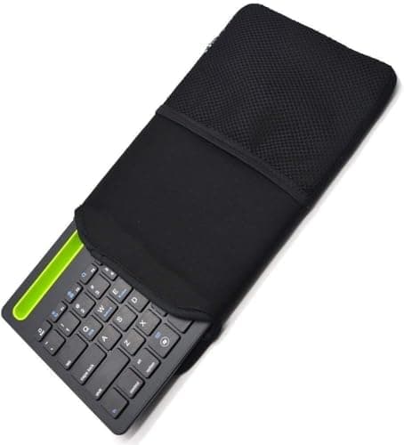 AMMKRO Neoprene Keyboard Carrying Travel Case with Mesh Mouse Pouch for Logitech K380 / Logitech MX Keys Mini Wireless Bluetooth Keyboard — view 6