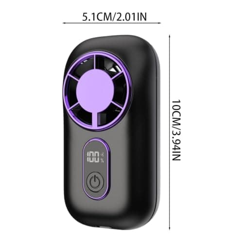 Small Handheld Fan - 1200Mah Silent Desk Ventilation Tool Rechargeable Fan — view 6