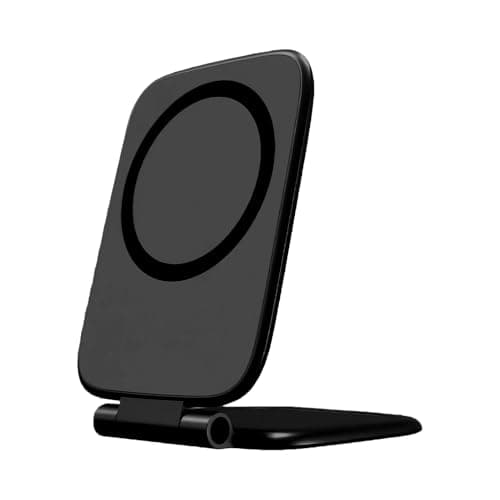 Magnetic Phone Holder - Ultra Thin Adjustable Foldable Stand, Strong Magnet Mount Base, Non Slip Viewing Support | Car Suv Rv Sedan Dashboard Desk Table Office Gym Dorm Travel Outdoor Camping