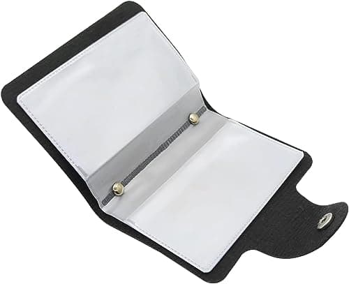 Fat-catz-copy-catz 24 Slots Black Credit Card Holder PU Leather Wallet Travel Debit Bank Organiser Business ID — view 6