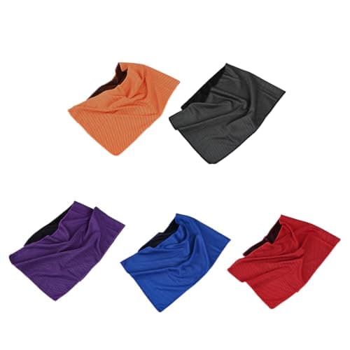 yanwuwa Cooling Towel Set, 5 Piece 30x90cm Sports Towels, Color 2