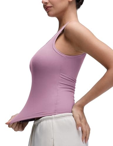 CRZ YOGA Softembrace Scoop Neck Tank Top Light Lavender 10 — view 4