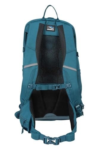 Mountain Warehouse Pace 30L Rucksack - Hydration Compatible Backpack, Airflow Back System Rucksack, Packaway Rain Cover - For Travelling, Camping, Hiking Teal — view 2