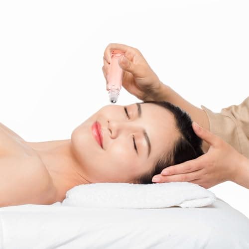ifundom Essential Oil Roller Bottles Frosted Glass 10ml Rose Gold 12pcs with Leak-proof Stainless Steel Rolling Ball Design for Travel and Home Use — view 5