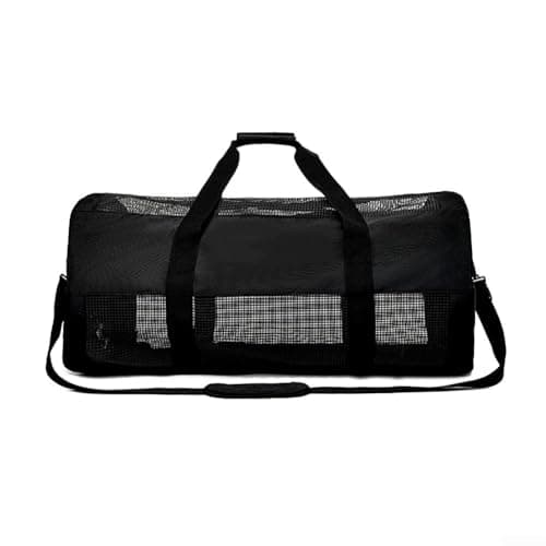 Accarugty 60L Scuba Diving Mesh Bag, Quick-Dry Duffle Gear Tote For Snorkeling, Swimming, Surfing And Beach Sports, Ventilated Storage Sack With Foldable Design(Green) — view 3