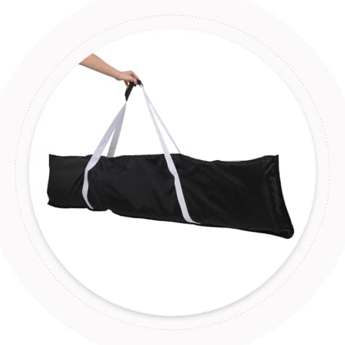 GATHINESS Black Ski Bag for Travel Large Capacity 420d Oxford Cloth — view 4