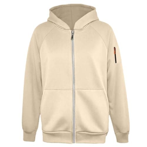 Unisex Casual Zip Hoodie With Backpack Back Graphic Relaxed Fit Sweatshirt — view 3