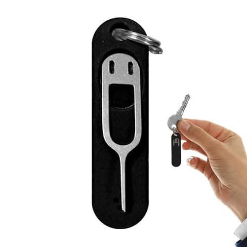 Card Removal Tool - SIMCard Removal Needle | Card Tray Eject Pin With Detachable key chain & Silicone Case | Card Tray Opening Tool | Portable SimCard Removal Opener For Smartphone