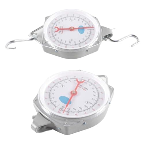 Ausi Hanging Scale, Portable Weighing Scale with Hooks, Heavy Duty Spring Scales, 200kg/440lbs, Grey — view 3
