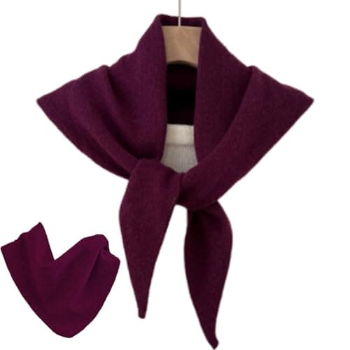 Triangle Scarf - Wool Fashionable | Soft Shawl Wraps With Lightweight Texture, Daily Commute Layering, Outdoor Travel Beach Winter Accessory, Wool Warm Scarf | Women Seasonal Wardrobe — view 6