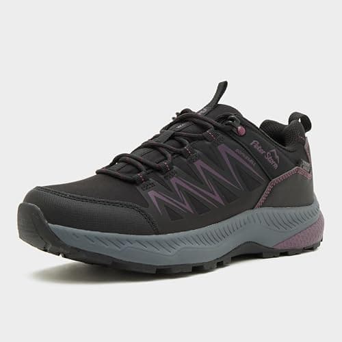 Peter Storm Women's Flight Waterproof Shoes with Softshell Upper, StormShield Protection & Grippy Lug Sole (Black/Purple, UK Footwear Size System, Adult, Women, Numeric, Medium, 8) — view 5