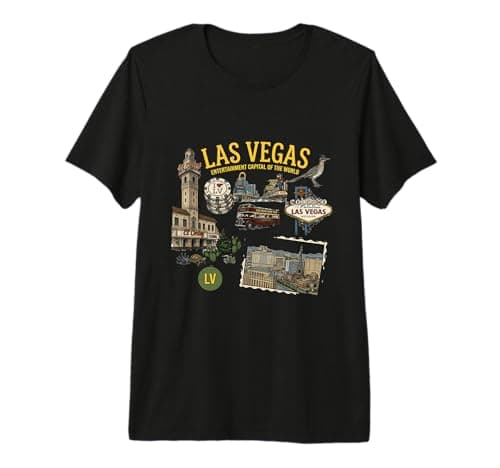 Las Vegas Entertainment City Travel Premium T-Shirt