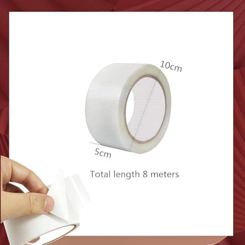 Loopunk Professional Tent Repair Kit - 8M Long x 5CM Wide Waterproof Transparent Tape & Invisible Rip Stop Patch for Tents, Awning, Gazebo and Outdoor Gear Fabric Repair — view 2