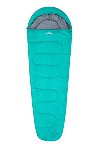 Mountain Warehouse Sleeping Bag - Basecamp 250 - Camping Spring Summer Season Lightweight Compact - For Spring Summer, Camping & Trekking Teal — view 2