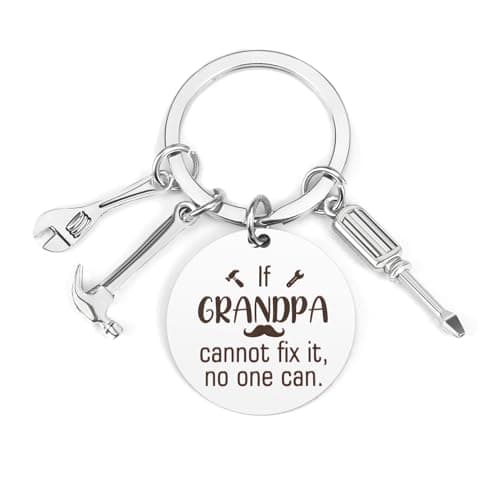 Grandad Keyring Personalized Gifts for Grandad Gifts for Grandparents Grandad Birthday Gifts Christmas Gifts for Grandpa from Granddaughter and Grandson Grandad Gift Ideas Funny Gifts for Grandad
