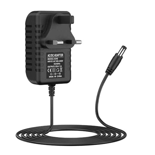12V 1A Power Supply Adapter, AC Adapter 100-240V to 12v DC Power Adapter Driver Transformer Universal for LED Strip Lights, Router, CCTV Camera, Monitor, ADSL Cats Etc (Black)
