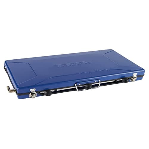 Campingaz Chef Folding Double Burner Stove and Grill, compact gas cooker for camping or festivals, Blue — view 2