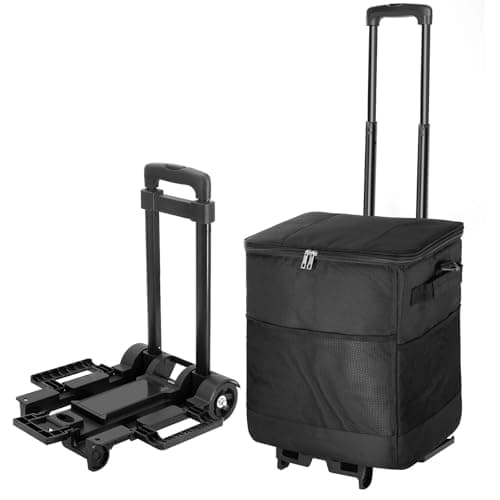 Rolling Cooler Portable Leakproof Insulated Waterproof Reusable Wheeled — view 6