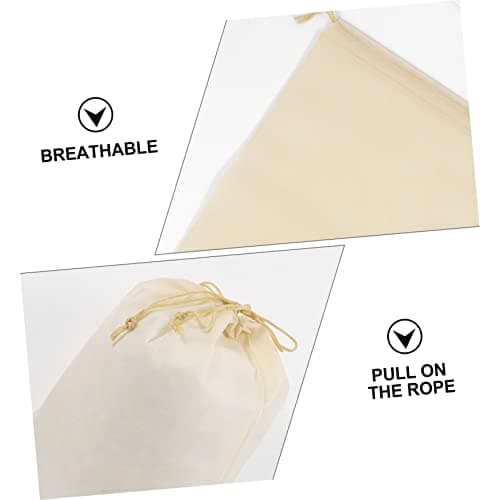 Healeved 8 Pack Non-Woven Drawstring Shoe Bags, Breathable Portable Storage Pouches for Sandals and Sneakers, Travel Shoe Storage Bags — view 4
