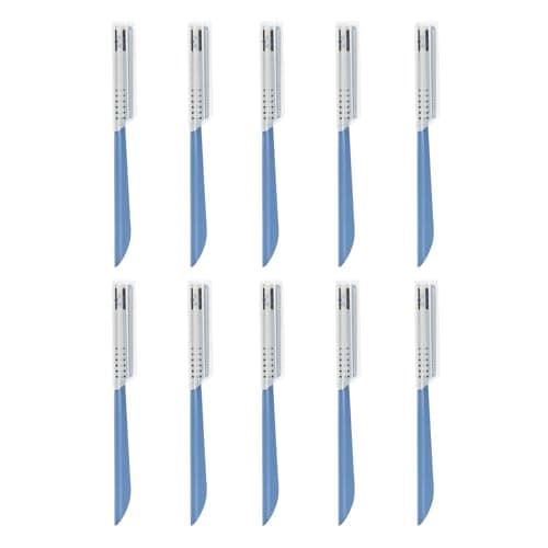 10 PCS Straight Edge Razor, Dermaplaning Tool, Stainless Steel Blade