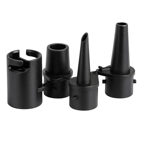 3Pcs Air Pump Nozzle Set, Nylon Leak Proof Replacement Tips for Air Mattress & Swimming Pool Float, Quick Release Universal Adapters