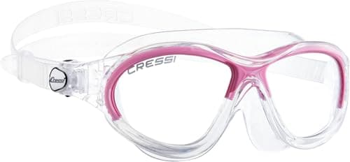 Cressi since 1946 - Mini Cobra junior swimming mask for kids aged 7 to 15 with anti fog anti scratch UV protection soft silicone fit micrometric buckles for pool and sea — view 6