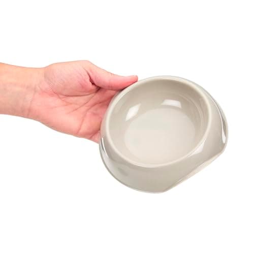 Petface Cat Feeding Bowl, Plastic, Grey, 200 ml Capacity (Pack of 1) — view 2