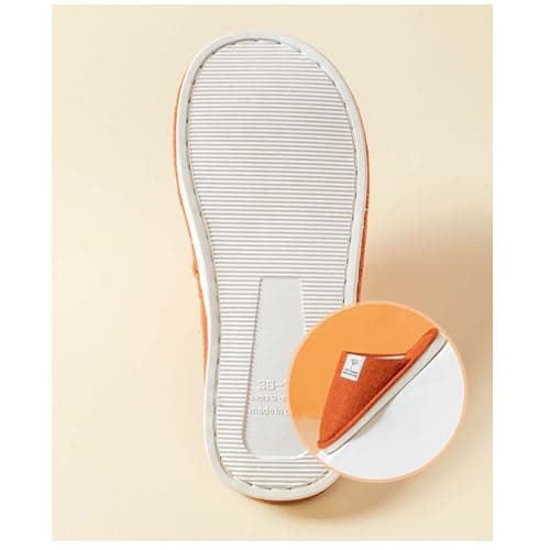 Womens Cotton Linen Slippers Closed Toe, Womens Solid Flat Sole Slippers — view 5
