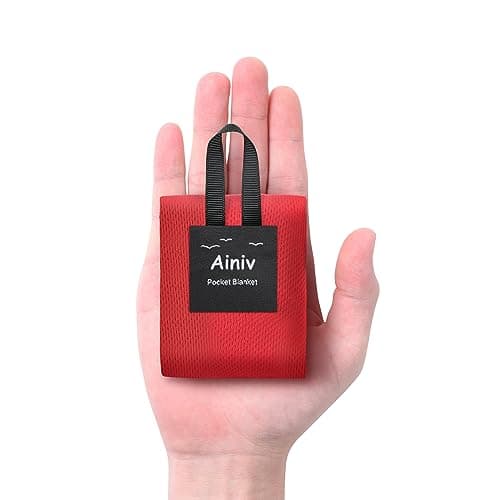Ainiv Picnic Blanket, Mini Pocket Beach Mat 70 x 110 cm (1-2 People)