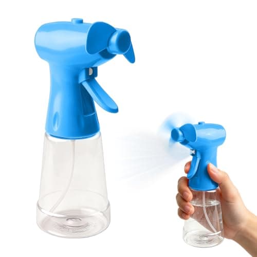 FounAwesome Handheld Water Mist Spray Fan, Portable for battery Powered 500ML Large Capacity Cooling Fan With Adjustable Nozzle, Personal Air Cooler For Travel Summer Beach Outdoor Use(Blue)
