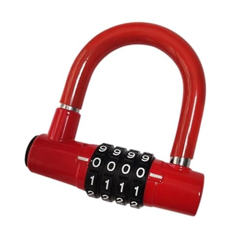 CAZSTYK High-Security Bike Chain U-lock, Alloy Steel Anti-Theft Combination Padlock for Travel & Camping Bike Box