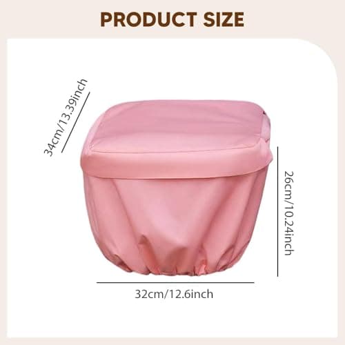 KiBcsLic Cover for Basket, Luggage Rack Cover, Universal Elastic, Accessories for Weekend Trips And Grocery Shopping, Pink — view 3