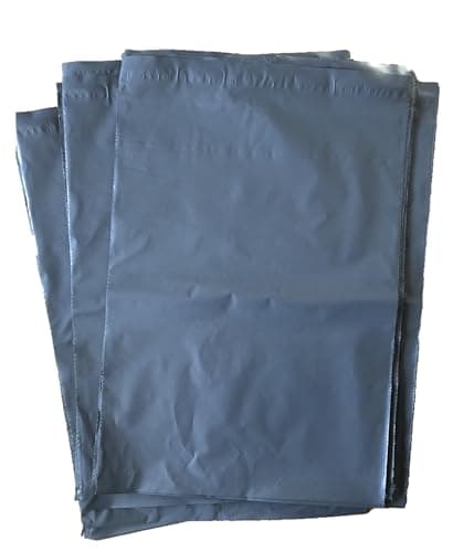UKPS 10 Grey Colour Plastic Polythene Peel + Seal Mailing Postal Bags Large Size 12 x 16" / 305x405mm Self Seal Packing Packaging Postage Mail Sacks Mailers — view 3